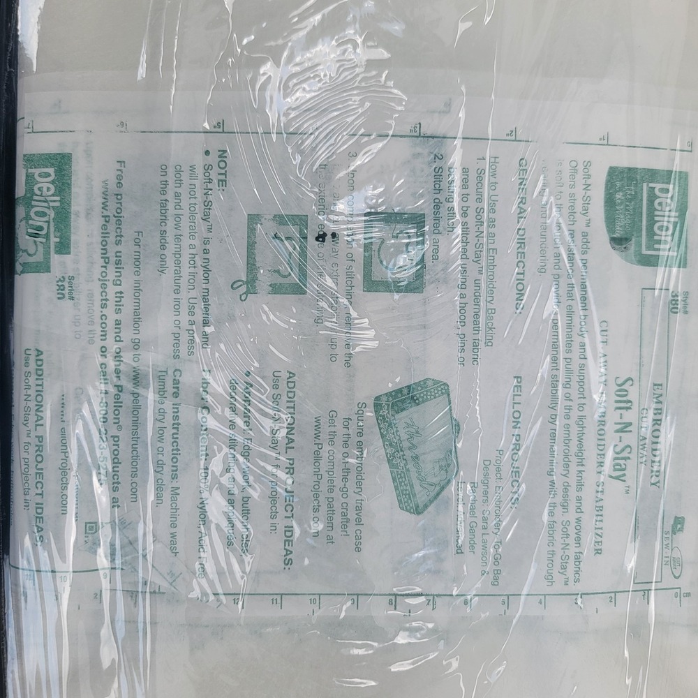 Lot Of 2 Pellon 380 Soft-N-Stay Fabric Stabilizer, White. 20" x 10 Yards Bolt - Picture 3 of 4